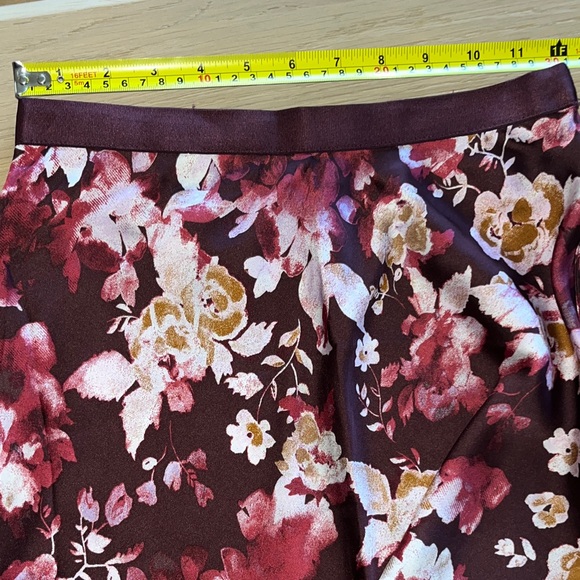 Free People Floral Satin Midi Slip Skirt - Picture 4 of 5